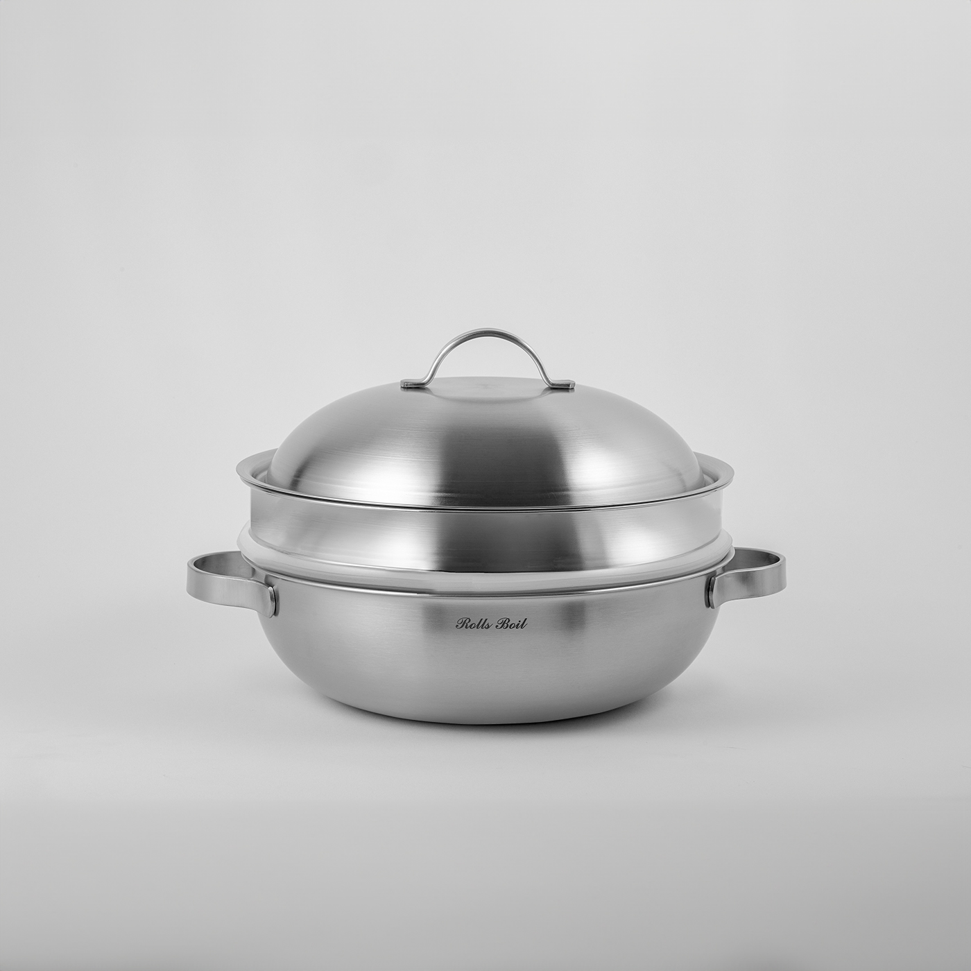 롤스보일 스텐 인덕션 국산 통3중 316L 라이트 파티웍 28cm+스티머+스텐뚜껑 / 포토리뷰 - 상세 이미지 3