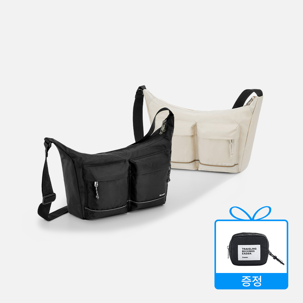 [브랜든] 세이프 크로스 바디백 L 1개 도난방지 가방