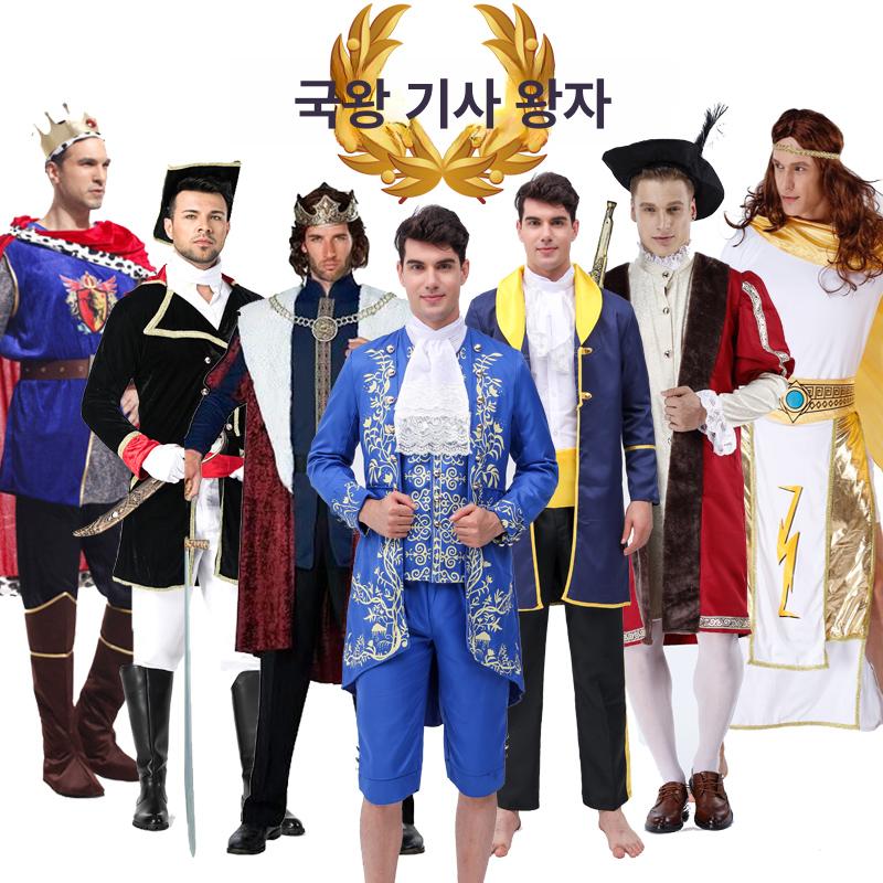 중세 귀족 연미복 의상 공연 유럽 축제 백작 남성 연극 E 래디언트 S - 상세 이미지 4