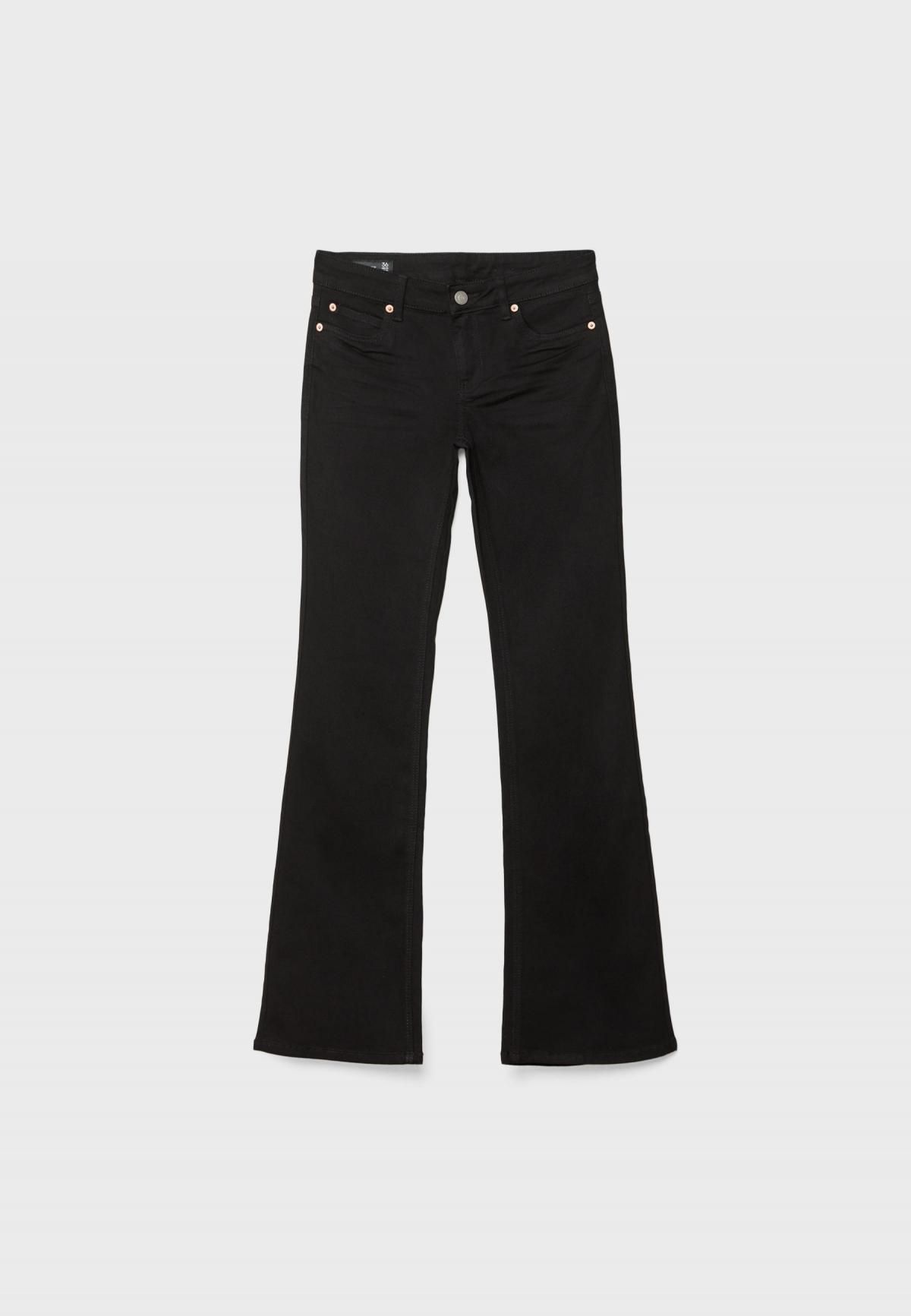 스트라디바리우스 슬림핏 부츠컷 로우라이즈 블랙 청바지 4867/150 BLACK - 상세 이미지 3