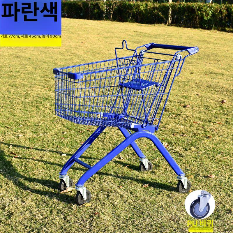 편의점카트 장바구니 쇼핑 매장 바퀴달린 멀티 바구니 핸드카 매장용 핸드카트 바퀴 시장 레드 성인용 카트 - 상세 이미지 5