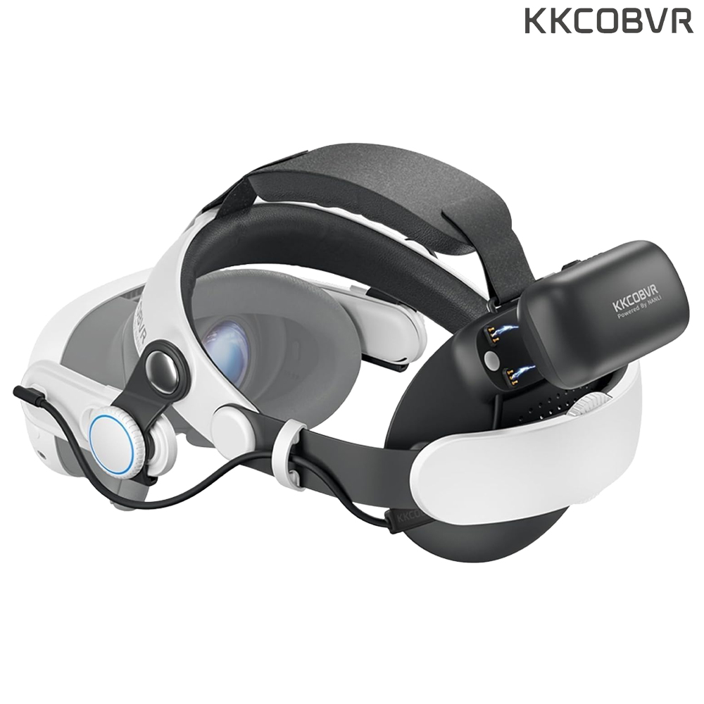 메타퀘스트3 스트랩 3S호환 배터리 헤일로 헤드스트랩 악세사리 KKCOBVR Q3PRO - 상품 이미지