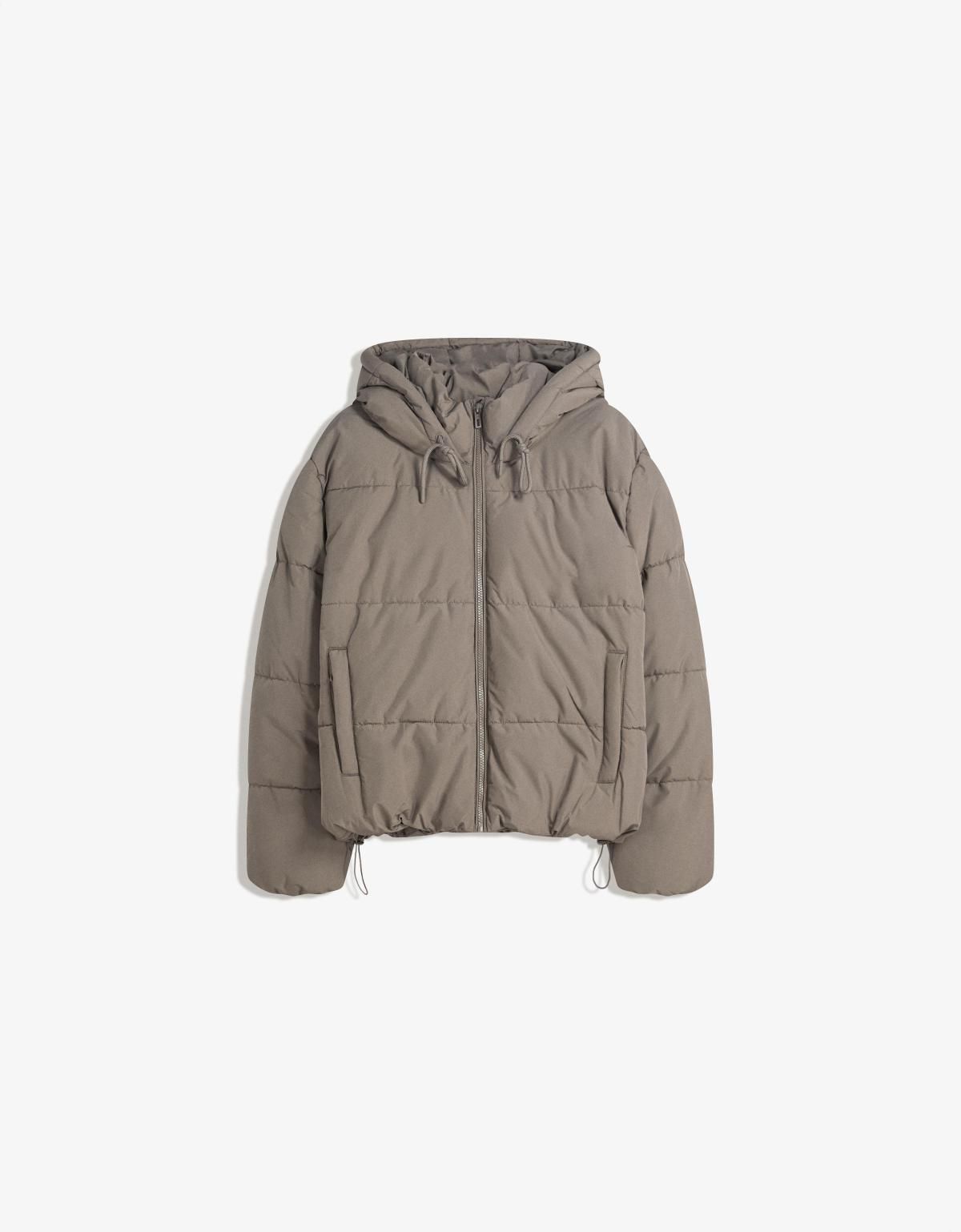 버쉬카 라이트브라운 테크니컬 후드 패딩 점퍼 6625/718 KHAKI - 상세 이미지 2