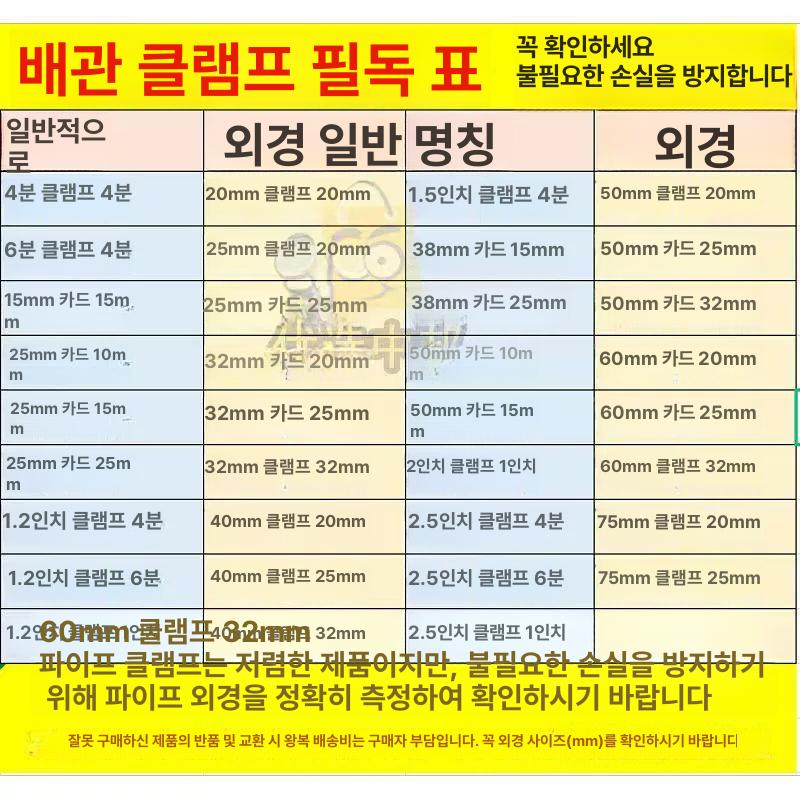 대형 온실 강관용 U형 세트 십자 클램프 10개 4cm 3.2cm 40 32 - 상세 이미지 3