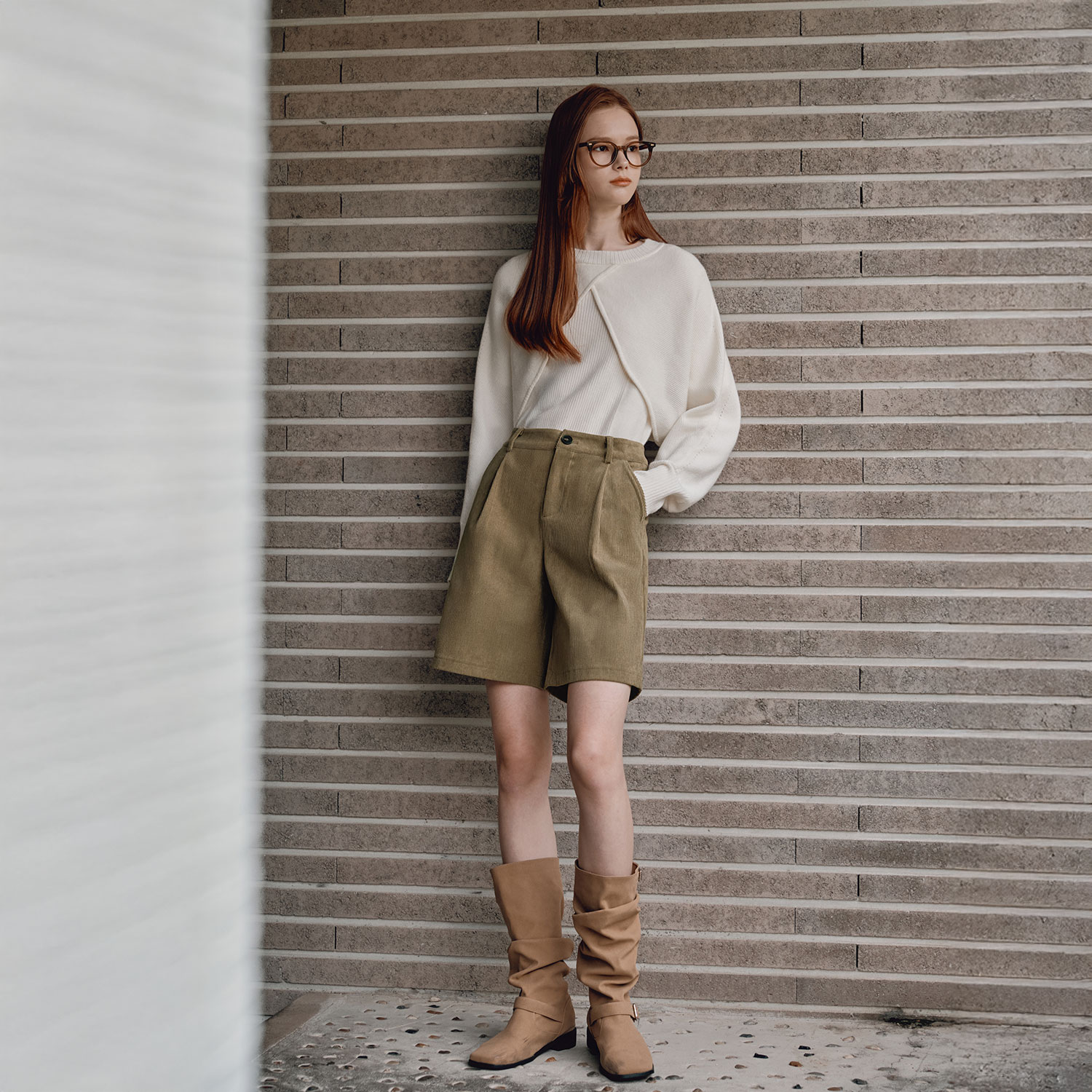 [제로스트릿][2컬러] 코듀로이 버뮤다 팬츠 CORDUROY BERMUDA PANTS - 상세 이미지 4