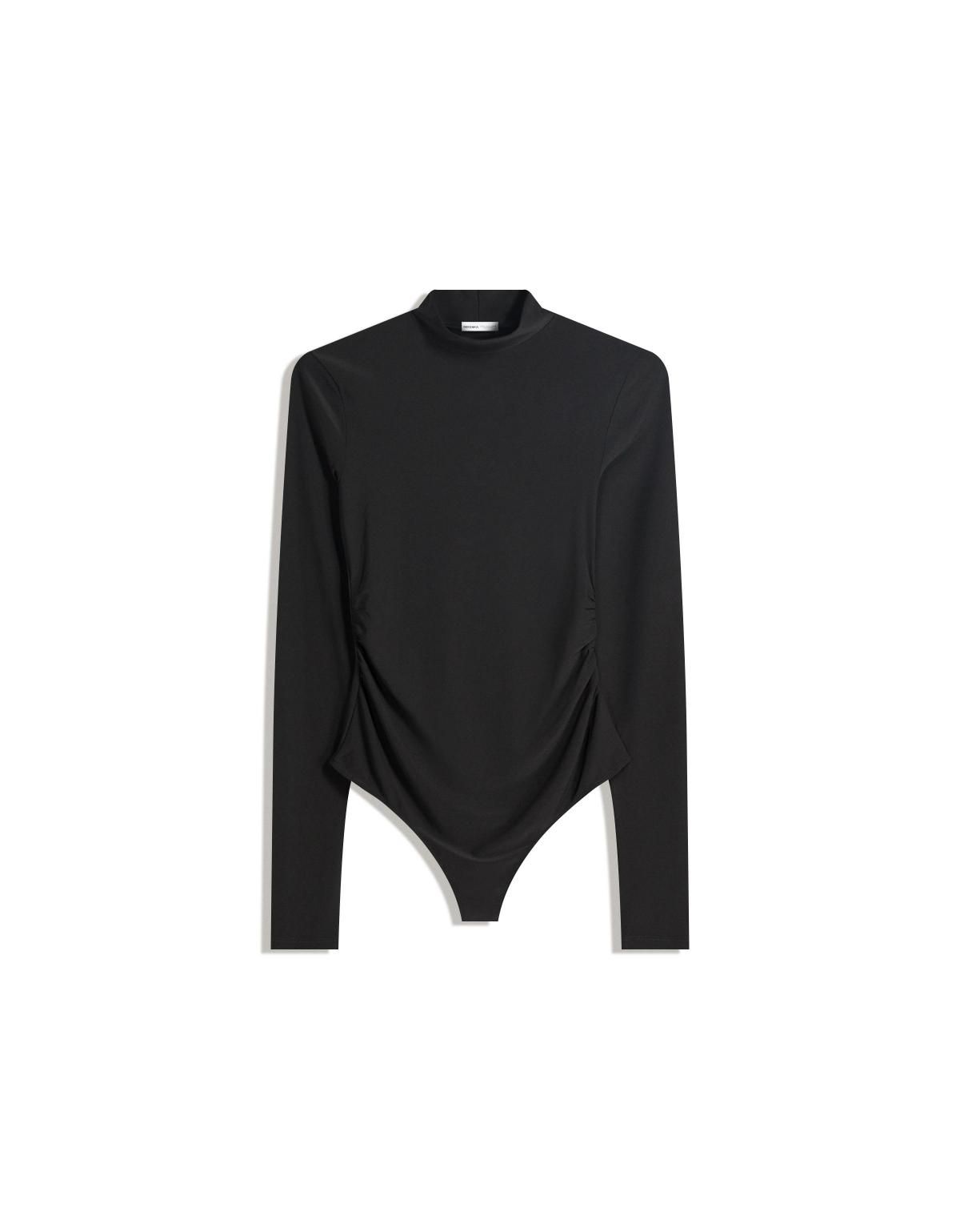 버쉬카 베이직 하이넥 테크니컬 긴팔 바디수트 8904/714 BLACK - 상세 이미지 3