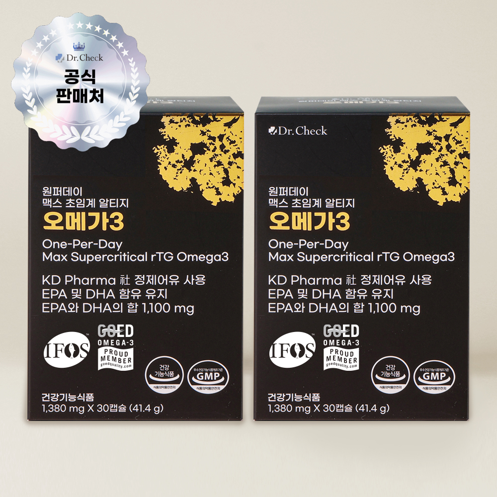 원퍼데이 맥스 초임계 알티지 오메가3 30캡슐, 2개 이미지 2
