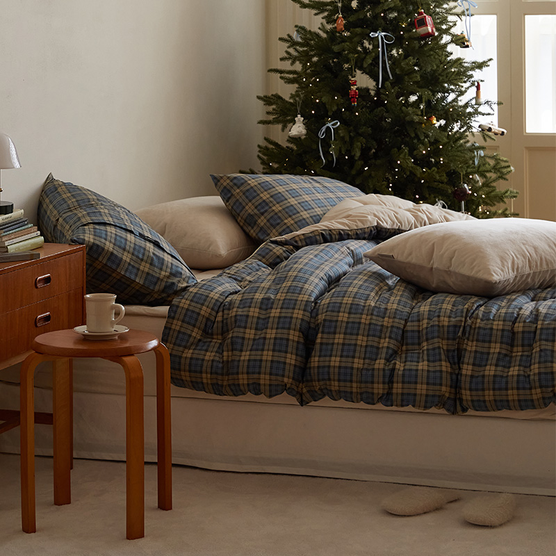 마틸라 노튼클래식 40수 순면 극세사 겨울 차렵 이불 베개세트 SS