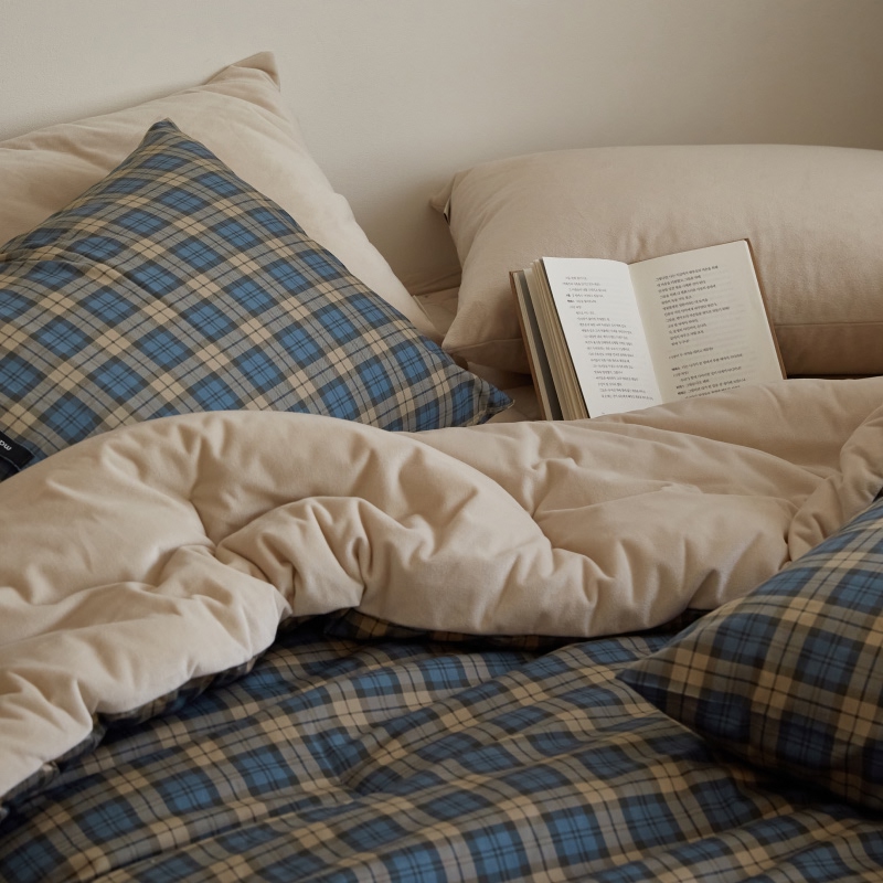 마틸라 노튼클래식 40수 순면 극세사 겨울 차렵 이불 베개세트 SS