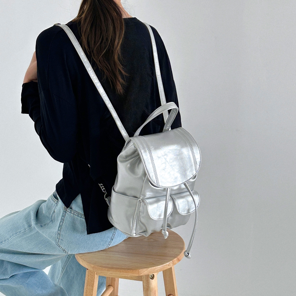 [르네오로] 에스티카 미니 백팩 (4색상) 실버