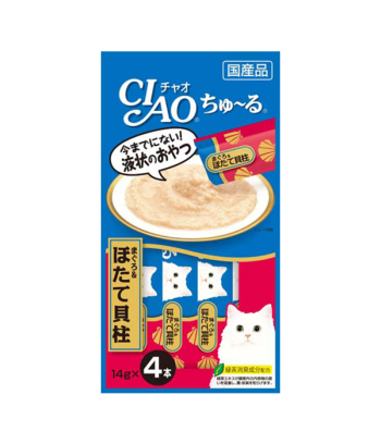 [최신생산] 이나바 챠오츄르 고양이 츄르간식 참치+가리비관자, 56g, 1개