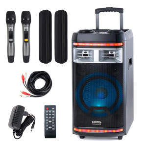 이동식 휴대용 블루투스 버스킹 앰프 스피커 노래방 마이크 CR400PBS... 개봉기 | 실사용 후기 - 상품 이미지 1