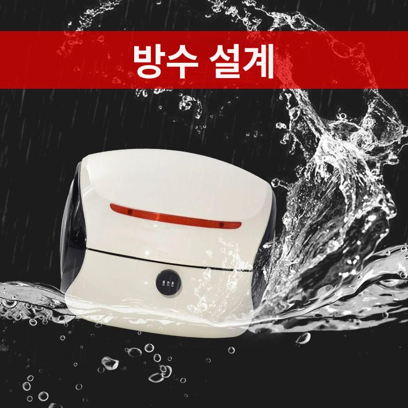 스쿠터 소형탑박스 바이크 가방 수납 케이스 리어백 스타리화이트 대형 - 상세 이미지 5