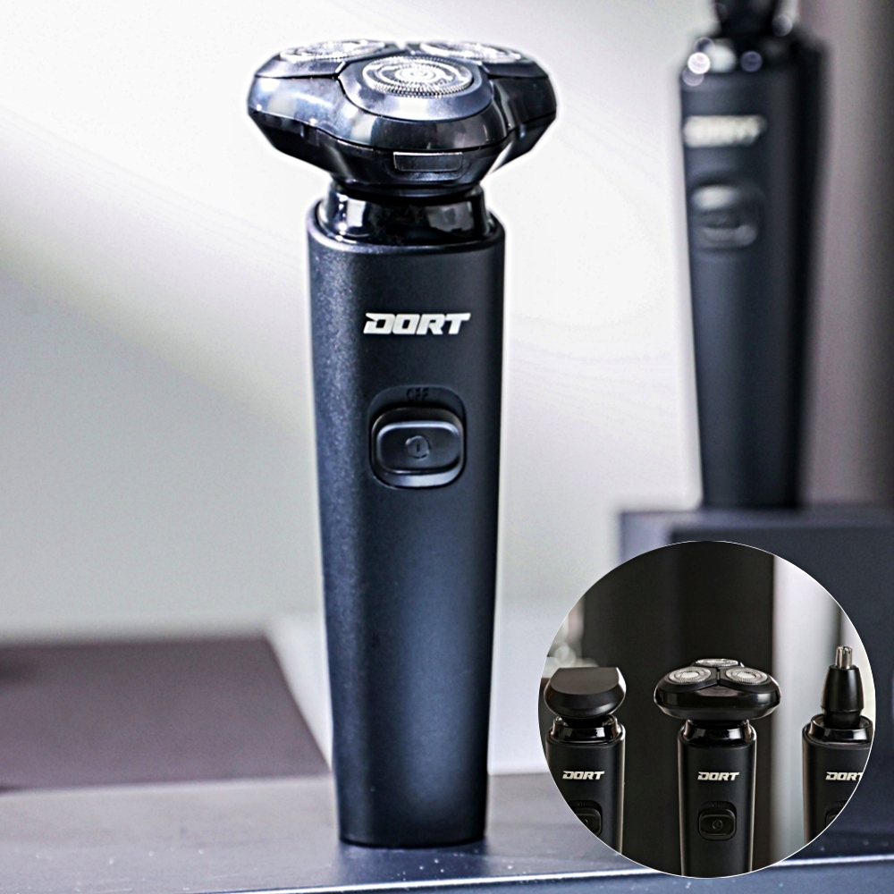 독일 도르트 3헤드 면도기 360도 쿠션형 휴대용 초강력 멀티 헤드 전기면도기