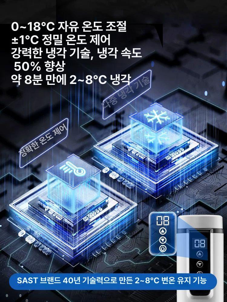 인슐린 냉장고 휴대용 보관 주사기 약품 케이스 플레인화이트 0-18 폴리에스터 폼 A - 상세 이미지 3