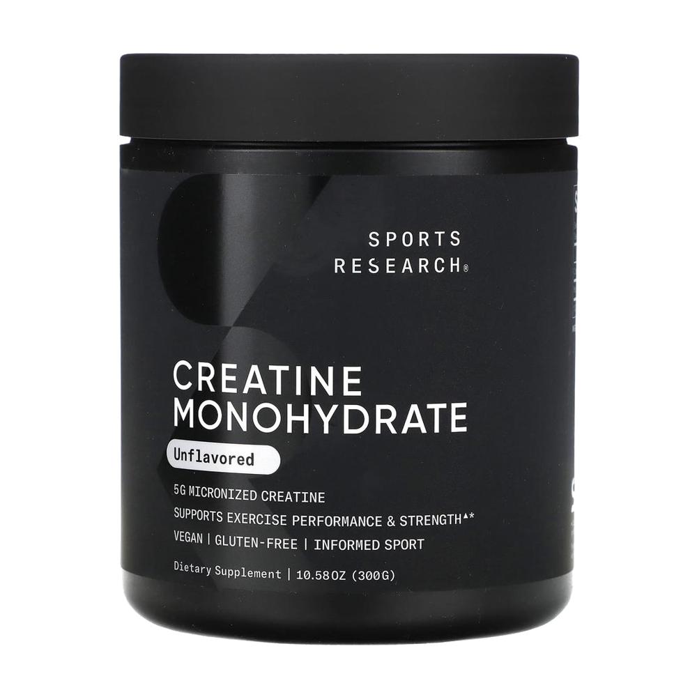 스포츠리서치 크레아틴 모노하이드레이트 무향 파우더 Creatine 300g - 상품 이미지