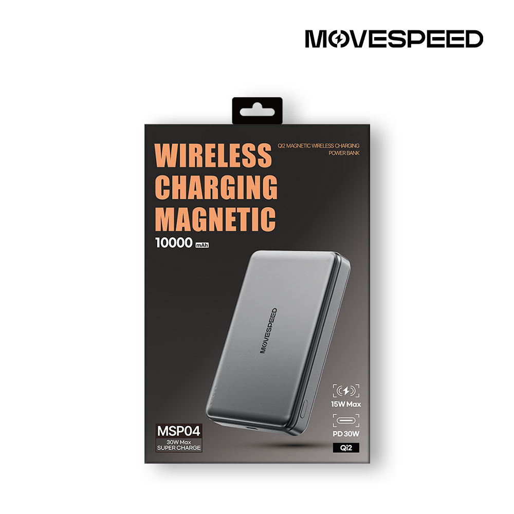 무브스피드 Qi2 30W 맥세이프 무선 충전 보조배터리 10000mAh MSP04 - 상세 이미지 2