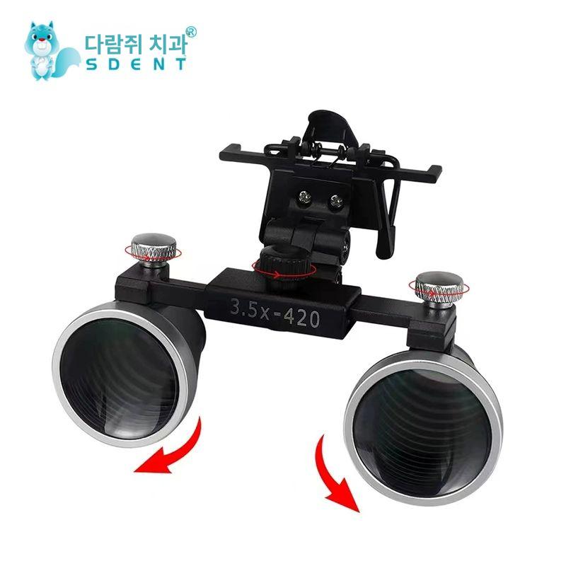의료용 헤드 조명 이비인후과 진료 돋보기 랜턴 확대경 후래시 수술용 진료등 검사 전조등 듀얼 헤드램프 헤드셋형 확대경 2.5배 - 상세 이미지 4