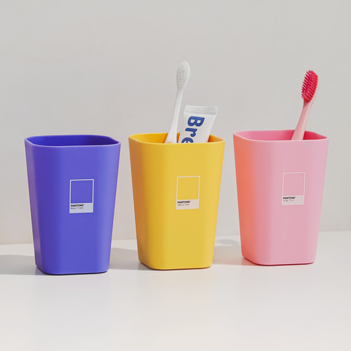 팬톤 사각 양치컵 450ml 핑크 - 상세 이미지 5