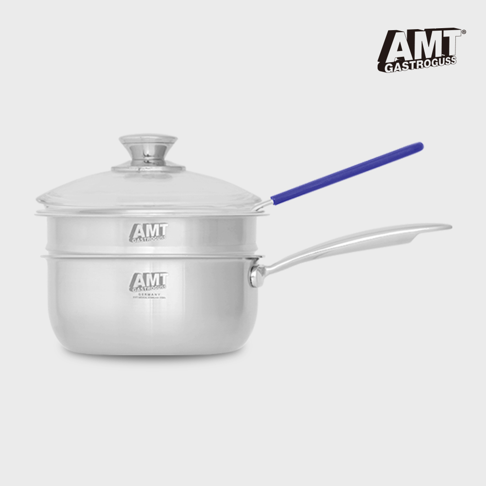 AMT 샤프 18cm 스마트쿡 편수 냄비 316Ti 스텐 통5중