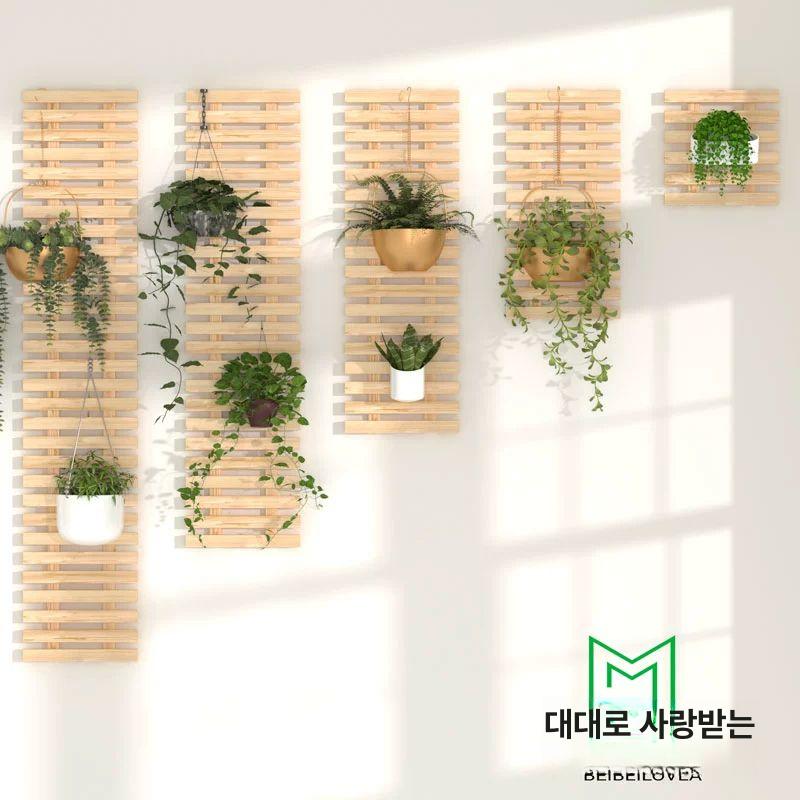 행잉 식물 걸이 엔틱 거실 난간 테라스 진열대 줄기 꽃집 진열 인테리어 베란다 선반 화분대 탄색 120cm 대 - 상세 이미지 3