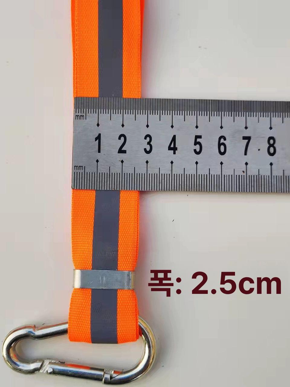 화물차 타이어 스트랩 털이 진흙 반사 청소 먼지 형광 반사띠 청소봉 형광레드 2개 - 상세 이미지 4
