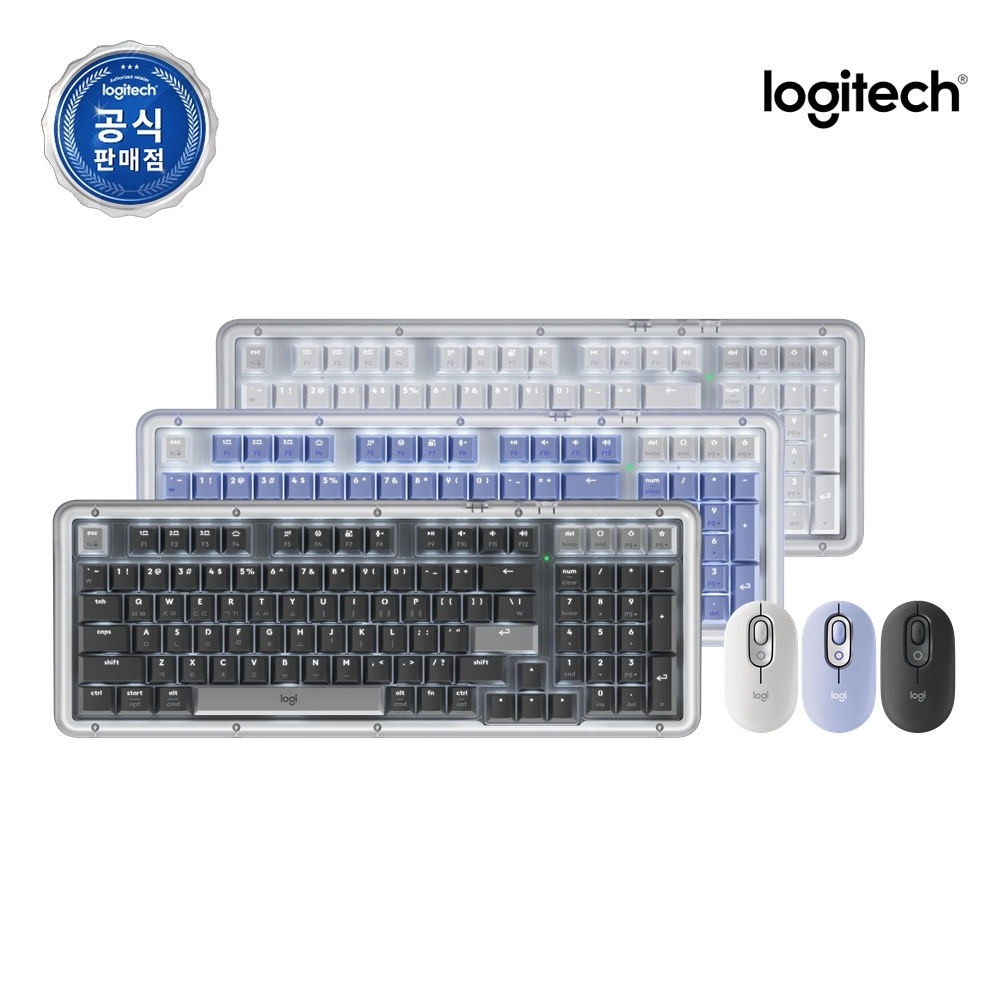 로지텍코리아 공식 Alto Keys K98M & POP Combo 무선 키보드 마우스 세트