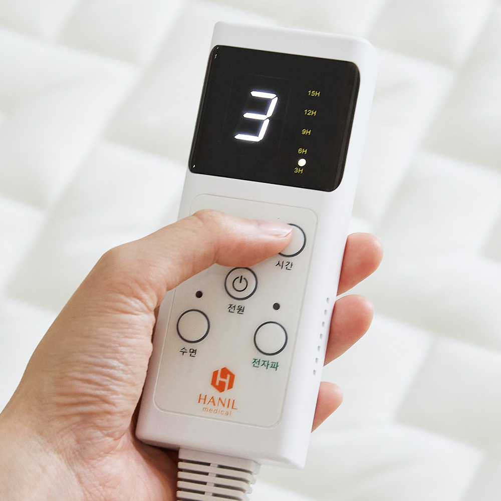 한일의료기 EMF 탄소매트 2 in 1 캠핑겸용 전기장판 전기요 크림 퀸 패드핏, 150x200cm