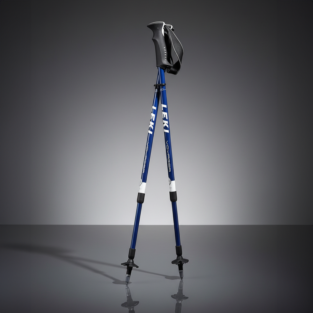 레키 보이저 3단 등산스틱 네이비 65020171