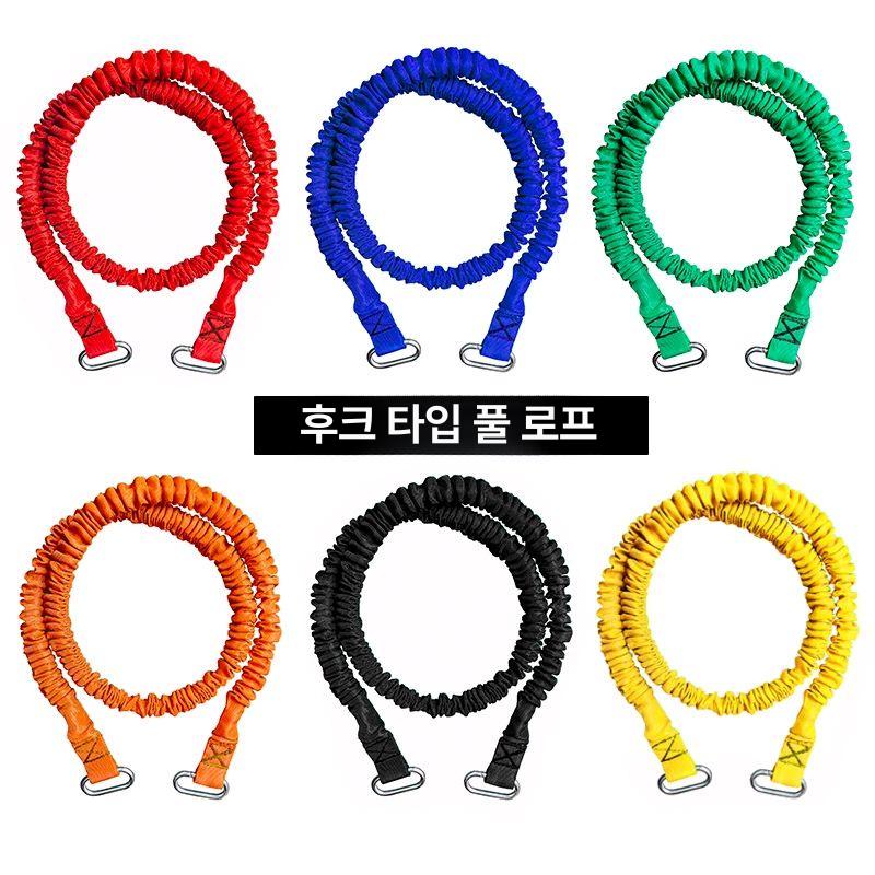하체 육상저항벨트 근력 허리띠 장비 발목 육상 탄성 텐션 저항벨트 스프린트 달리기 피트니스 1.2m 천 커버 80lb 그레이 - 상세 이미지 3