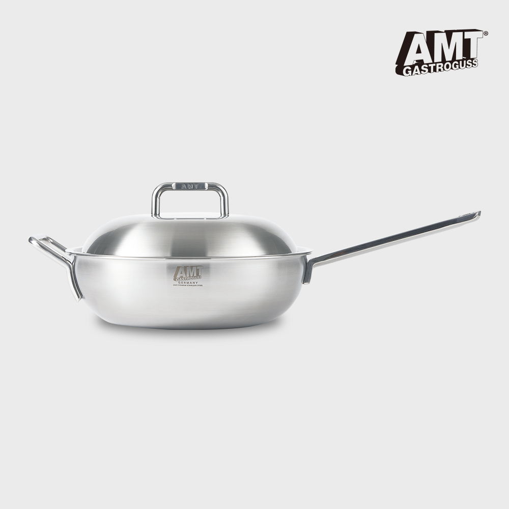 AMT 샤프 28cm 편수 웍 316Ti 스텐 통5중 제품 이미지