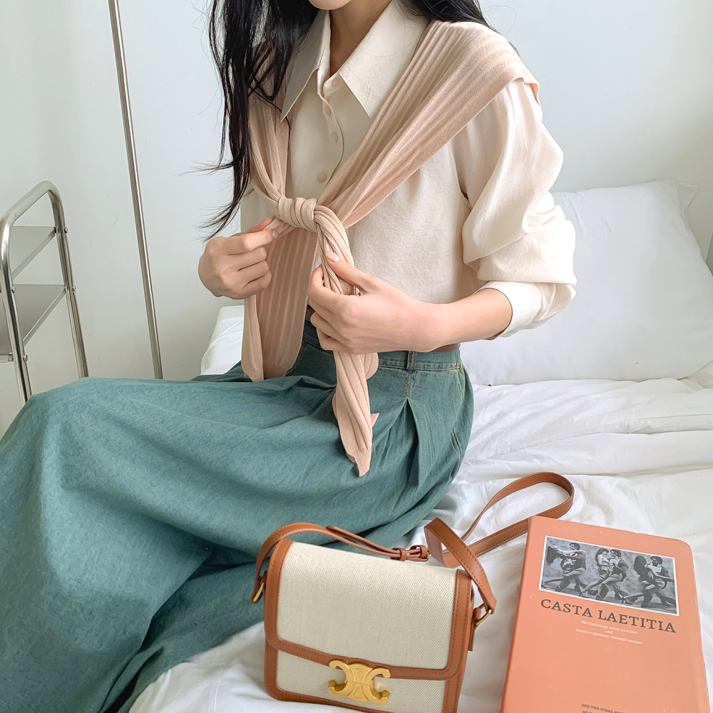 페이크가디건 걸치는가디건 어깨숄더 여름 여성 숄 이미지