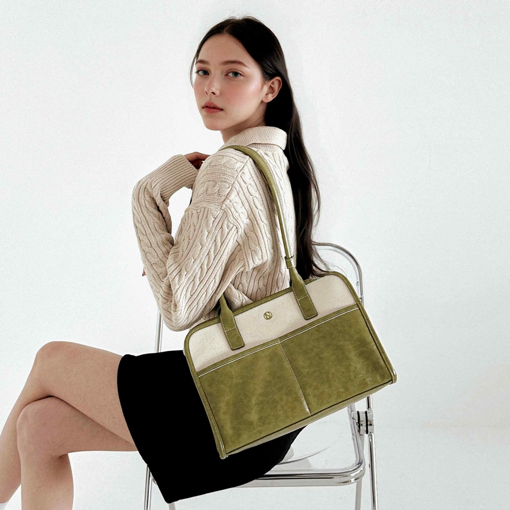[르네오로] 칼모라 숄더백 (4색상) 올리브 - 상세 이미지 2