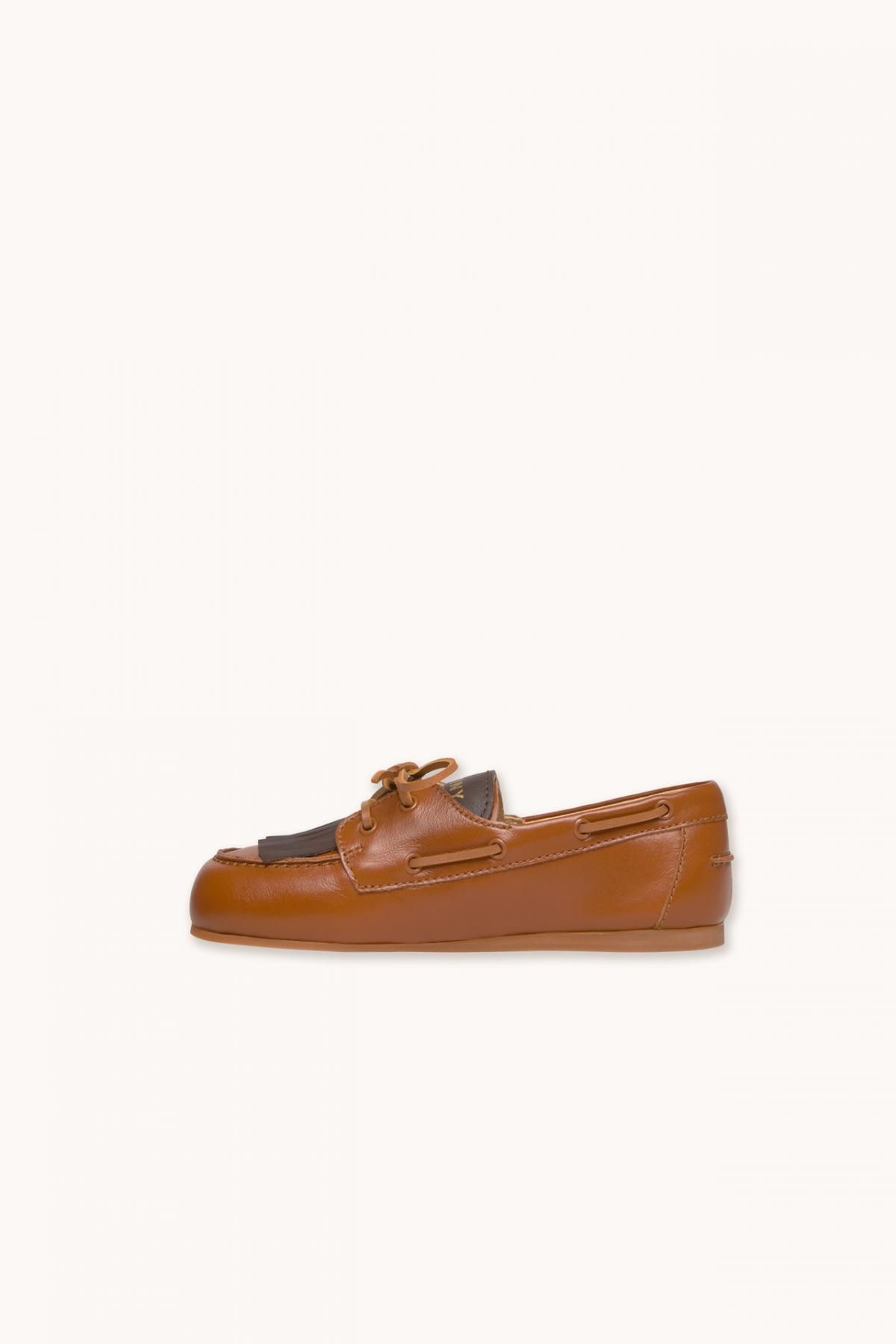타이니코튼 클래식 브라운 레더 네이비 로퍼 AW25-688M06 BROWN - 상세 이미지 2