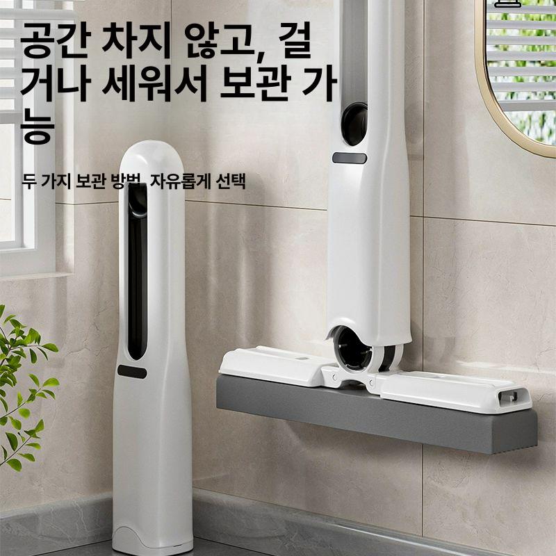 미니행주 스펀지 밀대 욕실 화장실 청소 다용도 행주 세척 걸레 청소밀대 청소도구 손세척 불필요 소형 대걸레+스펀지 1개 - 상세 이미지 2