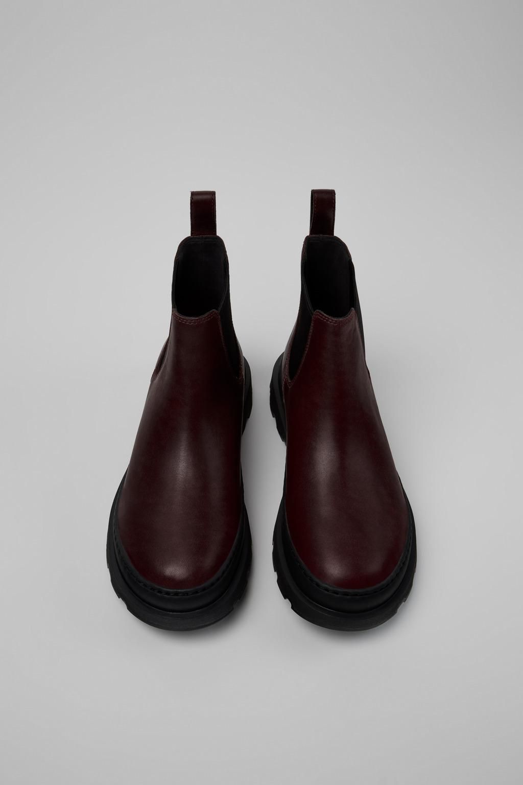 캠퍼 청키솔 첼시 부츠 Brutus K400818-004 BURGUNDY - 상세 이미지 4
