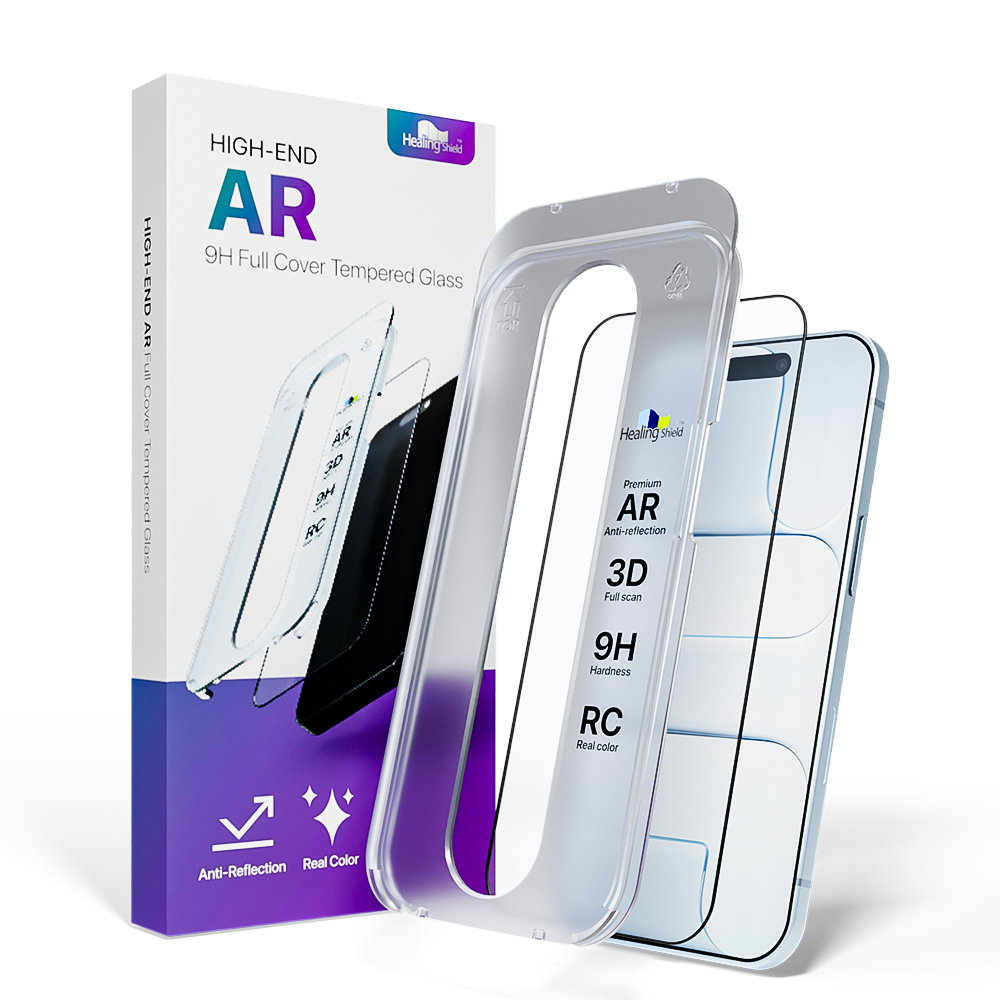 핸드폰 하이엔드 풀커버 AR 고화질 강화유리 액정보호필름 아이폰 에어, 1매입