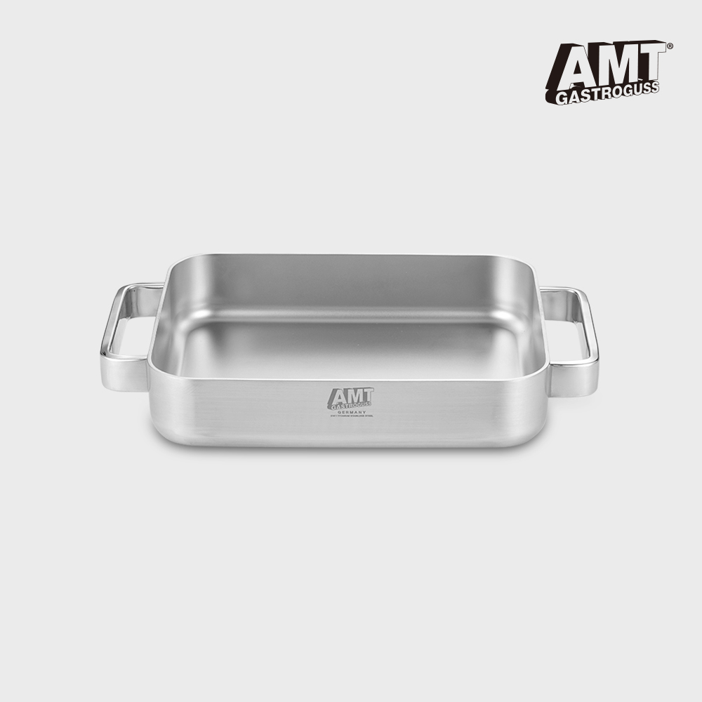 AMT 프로 사각 그리들 팬 단품 316Ti 스텐 무광(뚜껑 미포함)