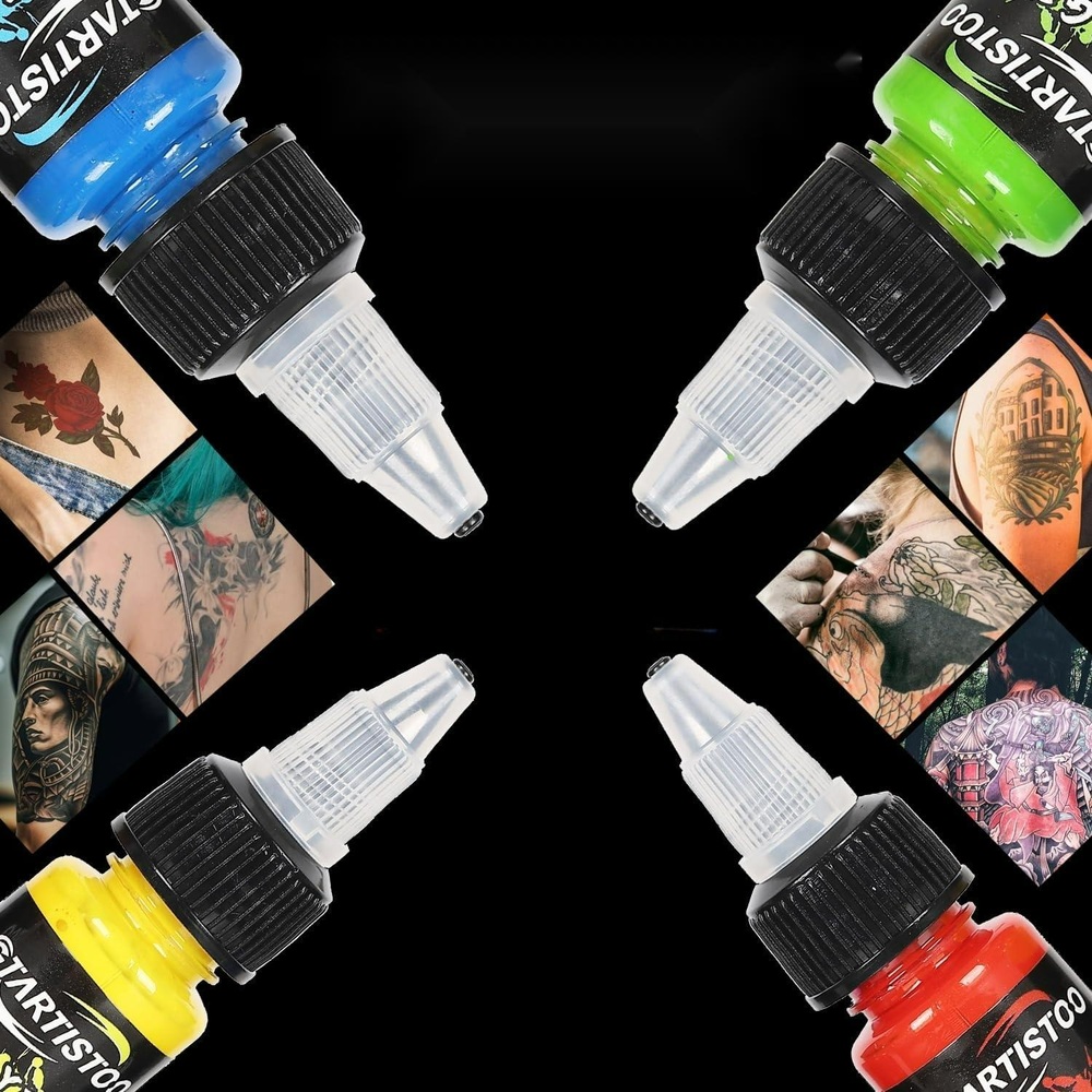 타투 GTARTISTOO 타투잉크 세트 14색 15ml 바디메이크업 할로윈 아티스트 - 상세 이미지 2