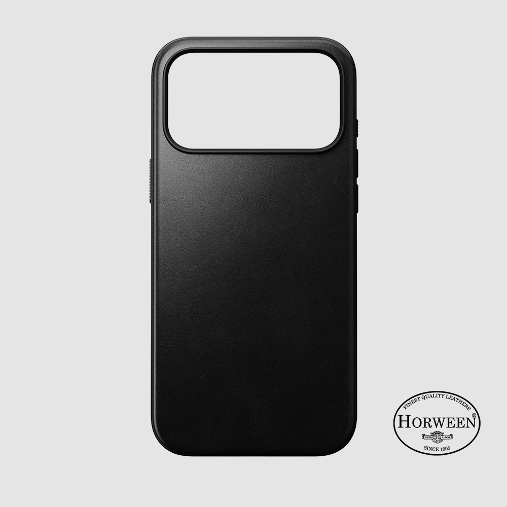 노마드 맥세이프 카메라 범퍼 호윈 가죽 케이스 블랙, 아이폰17 프로 맥스