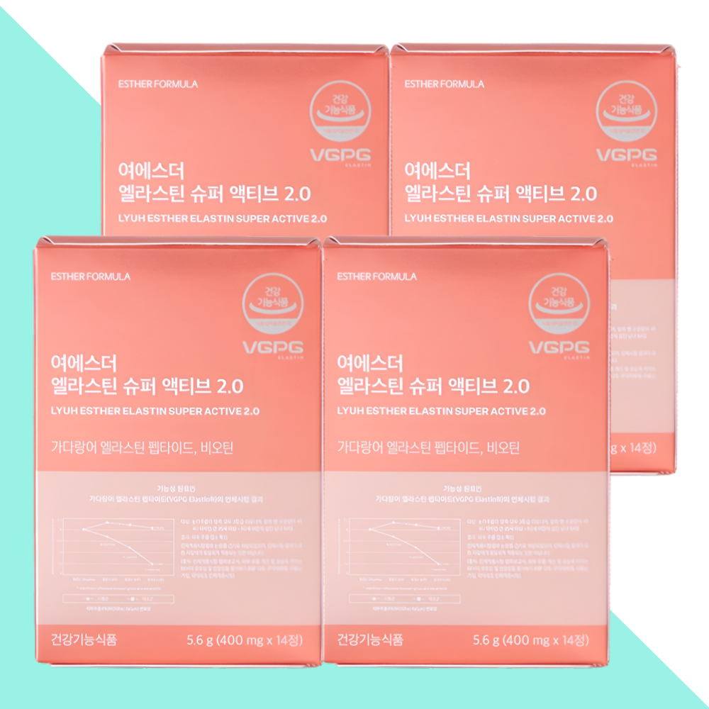 에스더포뮬러 엘라스틴 슈퍼액티브2.0 14정X4개