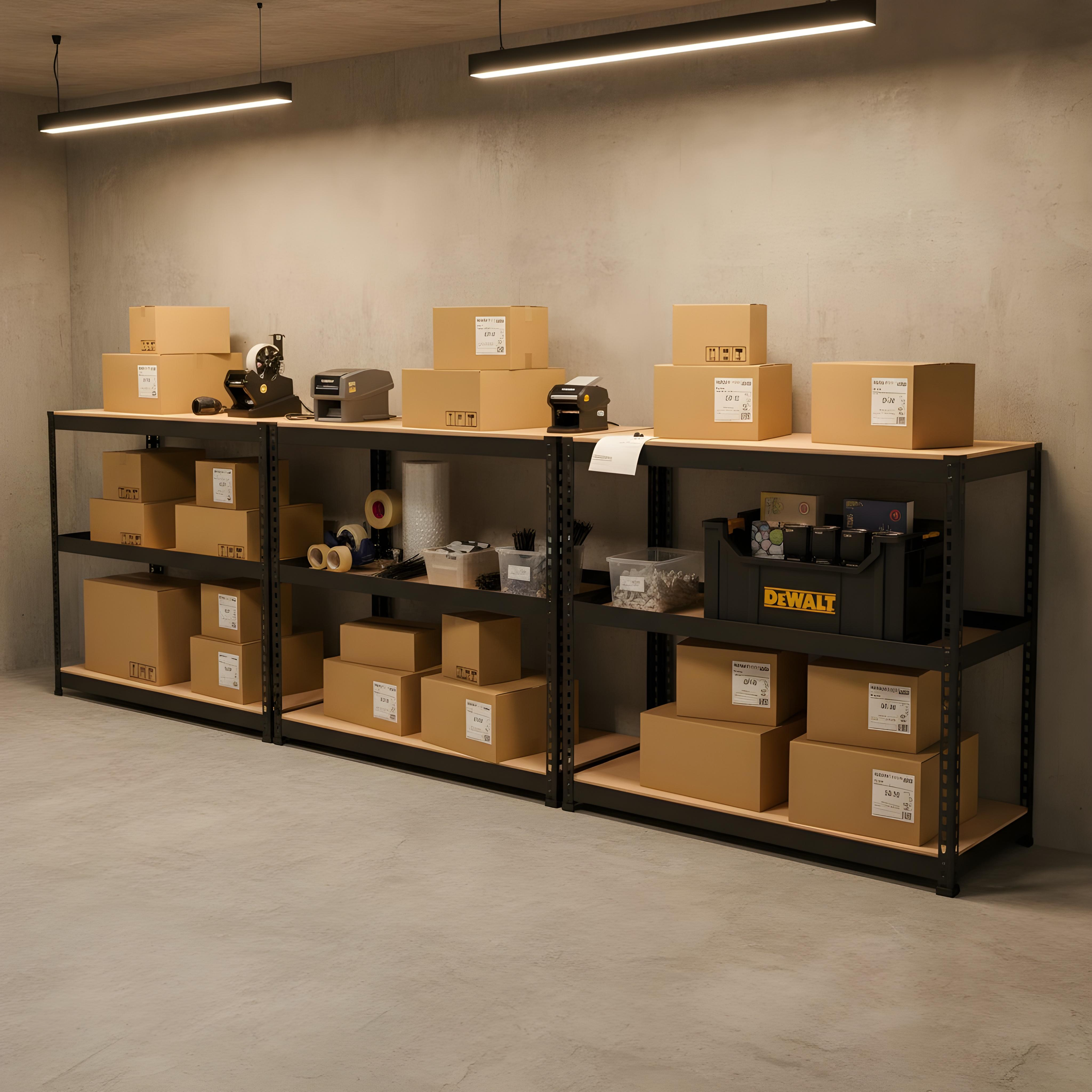 작업대 9T합판 포장 조립식 철제 무볼트 다용도 선반 다이 300300750 2단 이미지 4