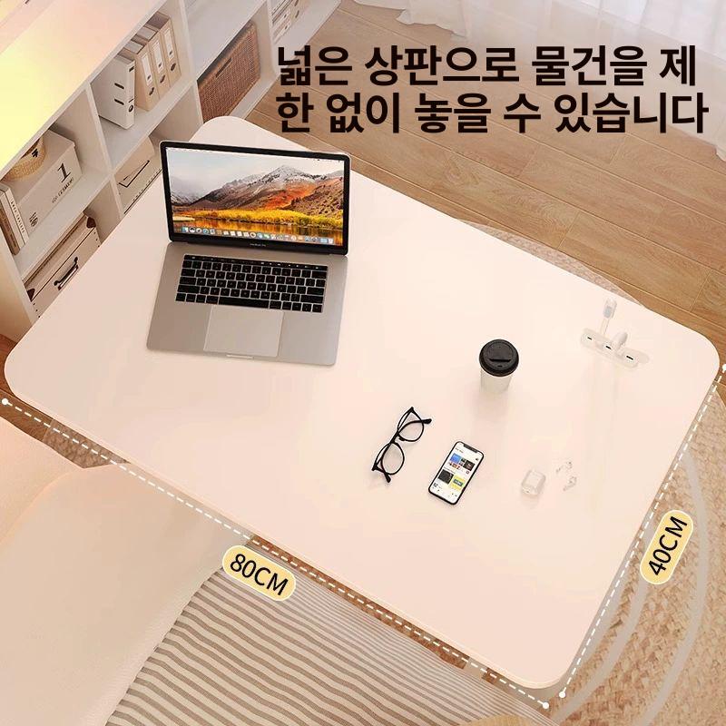높은소파테이블 가정용 심플 거실용 거실 탁자 높은 쇼파 이동식 높이조절테이블 이중봉 이중층 60x40cm 웜화이트 - 상세 이미지 3