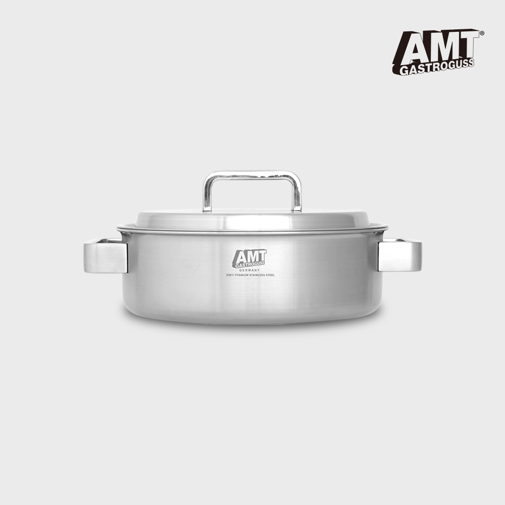 AMT 프로 24cm 전골 냄비 316Ti 스텐 통5중