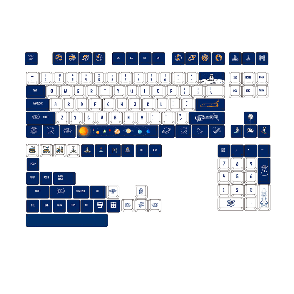 Soulcat PBT 염료승화 기계식키보드 체리 키캡 UNIVERSE - 상세 이미지 2