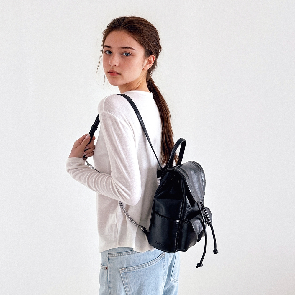 [르네오로] 에스티카 미니 백팩 (4색상) 블랙