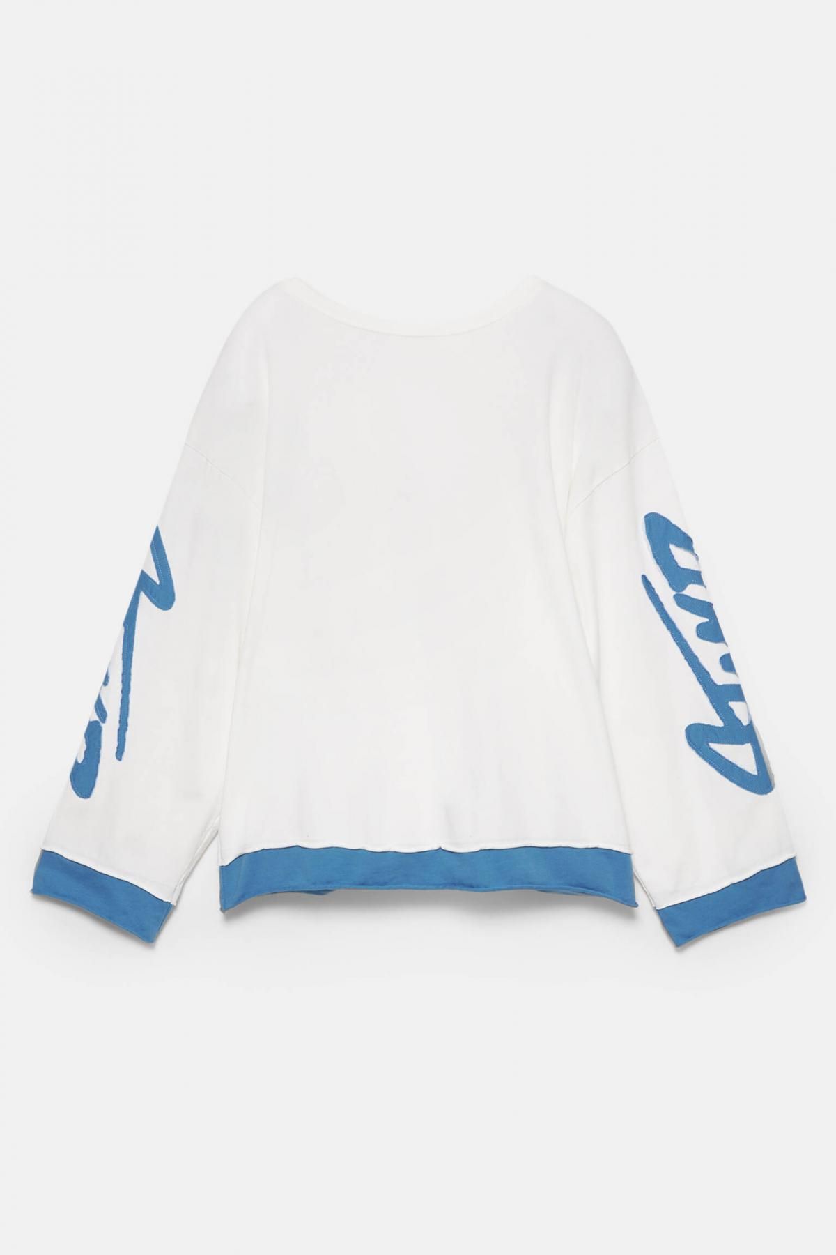 풀앤베어 스트리트 루즈핏 STWD 코튼 긴팔 티셔츠 7151/364 WHITE - 상품 이미지