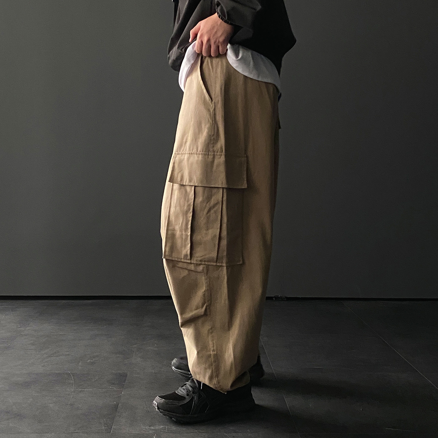 벌룬팬츠 건빵바지 카고바지 남자와이드팬츠 - 상세 이미지 4