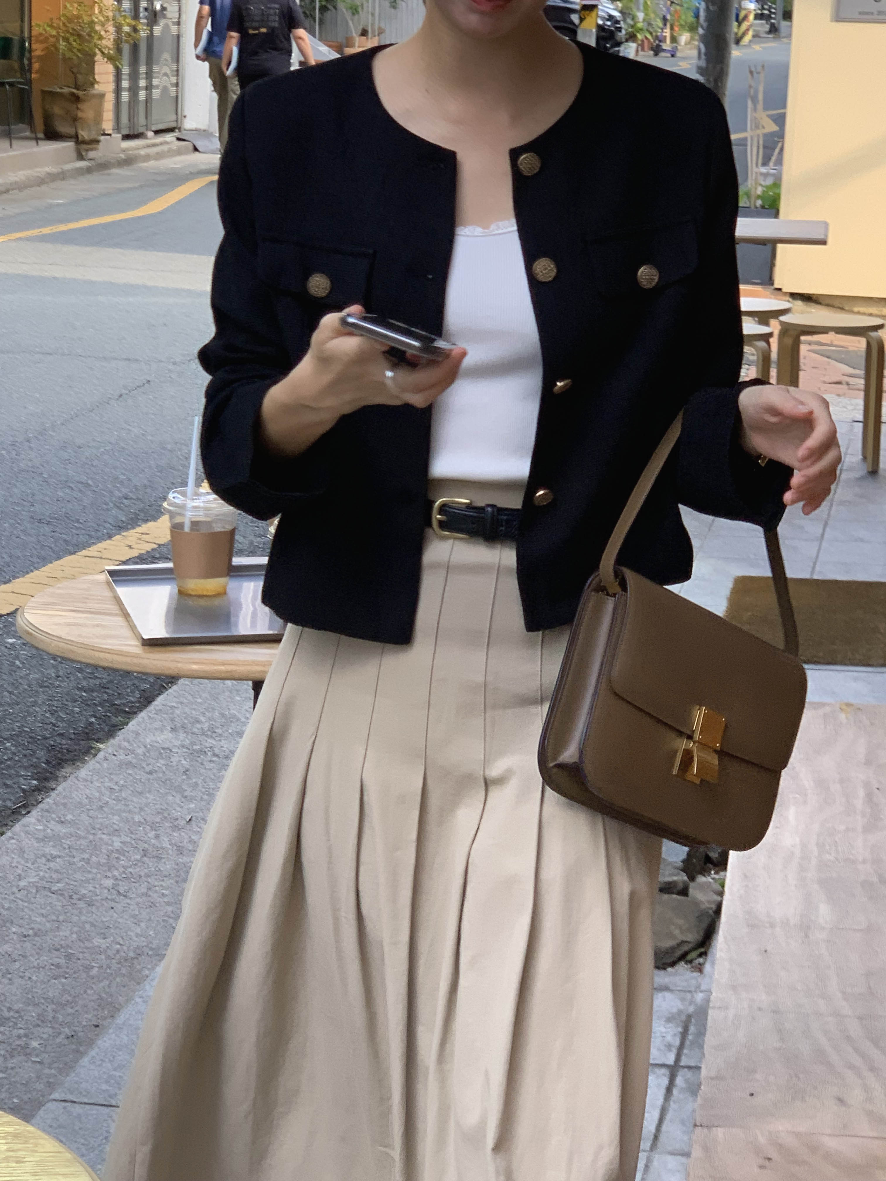 하리보 트위드 자켓, 트위드자켓 코디, 가을 하객룩, 루어스룸 자켓, 빅사이즈 트위드