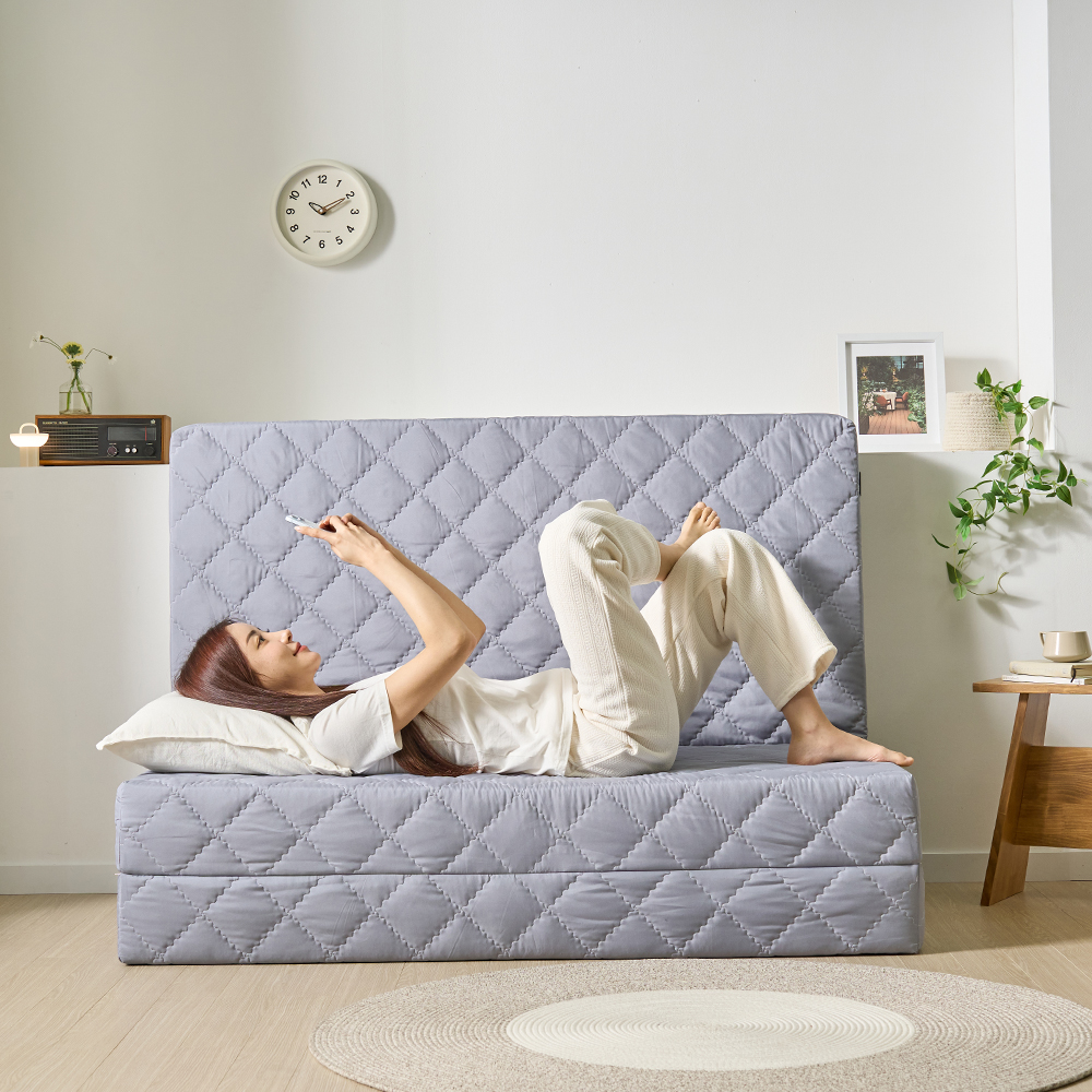 세인트블랑 허리에좋은 에어로셀 토퍼 3단 접이식 매트리스 7cm MS